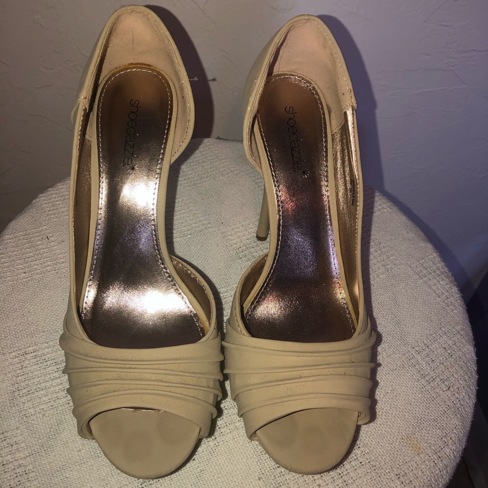 Platform Peep Toe Heels - Picture 9 of 9